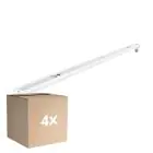 Confezione Multipack 4x Noxion Reglette Click V2 LED T8 | Adatto per 1x 60cm Tubo LED